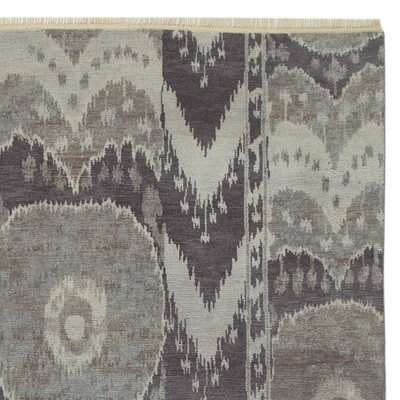 Luke Irwin: Nadya Ikat Hand Knotted Rug Swatch