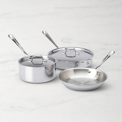 All-Clad D3® Tri-Ply Stainless-Steel 5-Piece Cookware Set