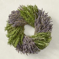 Rosemary & Lavender Live Wreath, 14"