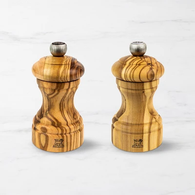 Peugeot Duo Bistro Salt and Pepper Mills, Olivewood, 4"