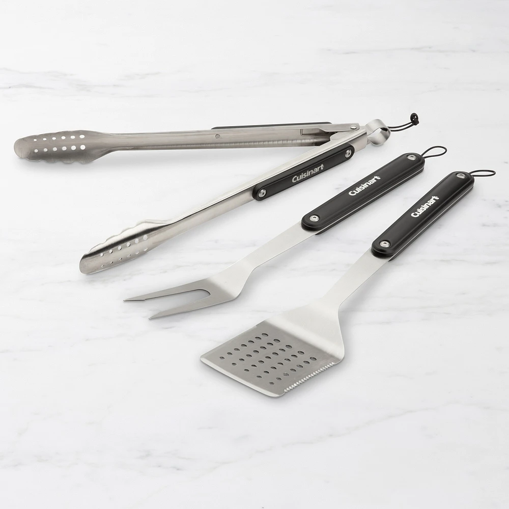 Cuisinart Magnetic 3-Piece Grill Tool Set