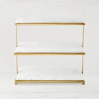 Marble & Brass 3-Tiered Stand