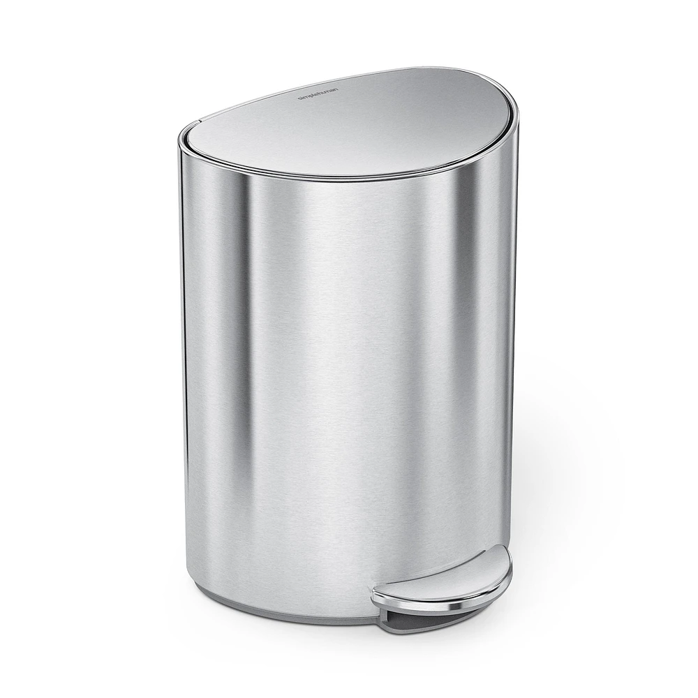 simplehuman™ 6L Semi Round Step Trash Can