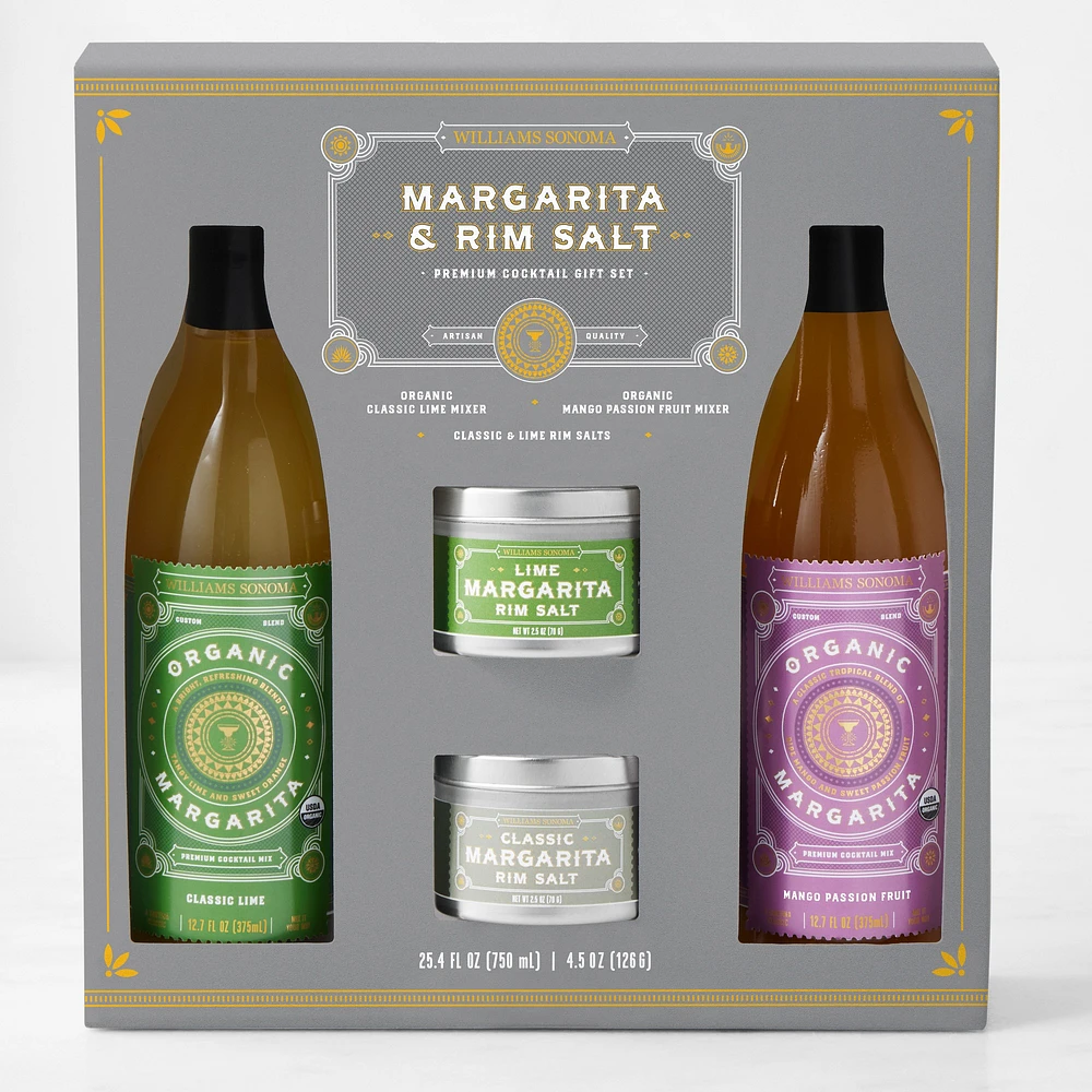 Williams Sonoma Organic Margarita Duo with Salt Gift Set