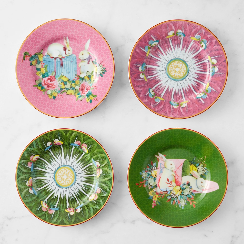 Famille Rose Boxed Appetizer Plates