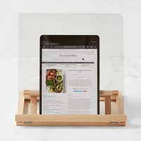 Hold Everything Collapsible Kitchen Tablet & Cookbook Stand, Ashwood