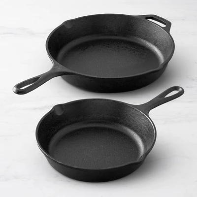 Lodge Seasoned Cast Iron Skillets, Set of 2