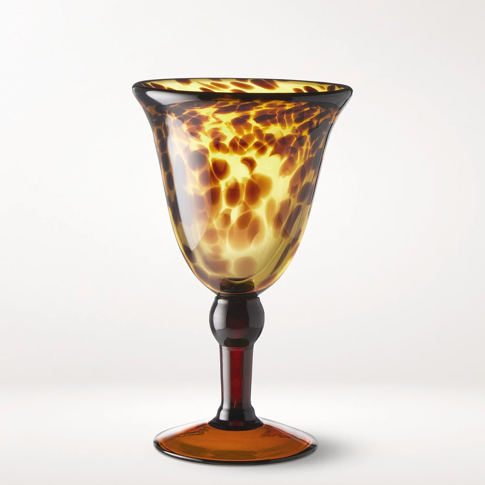 Marlo Thomas Tortoise Shell Goblets, Set of 4