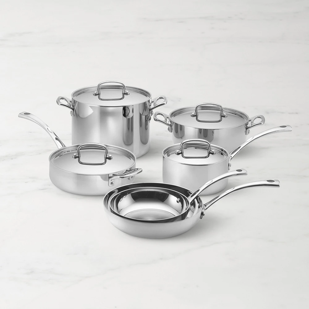 Cuisinart French Classic Tri-Ply Stainless-Steel 10-Piece Cookware Set