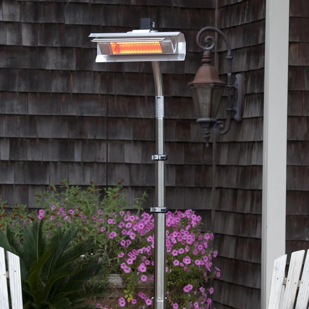 Stainless Steel Pole Mounted Infrared Patio Heater