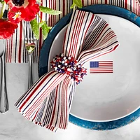 Fourth of July Napkin Rings, Set of 4