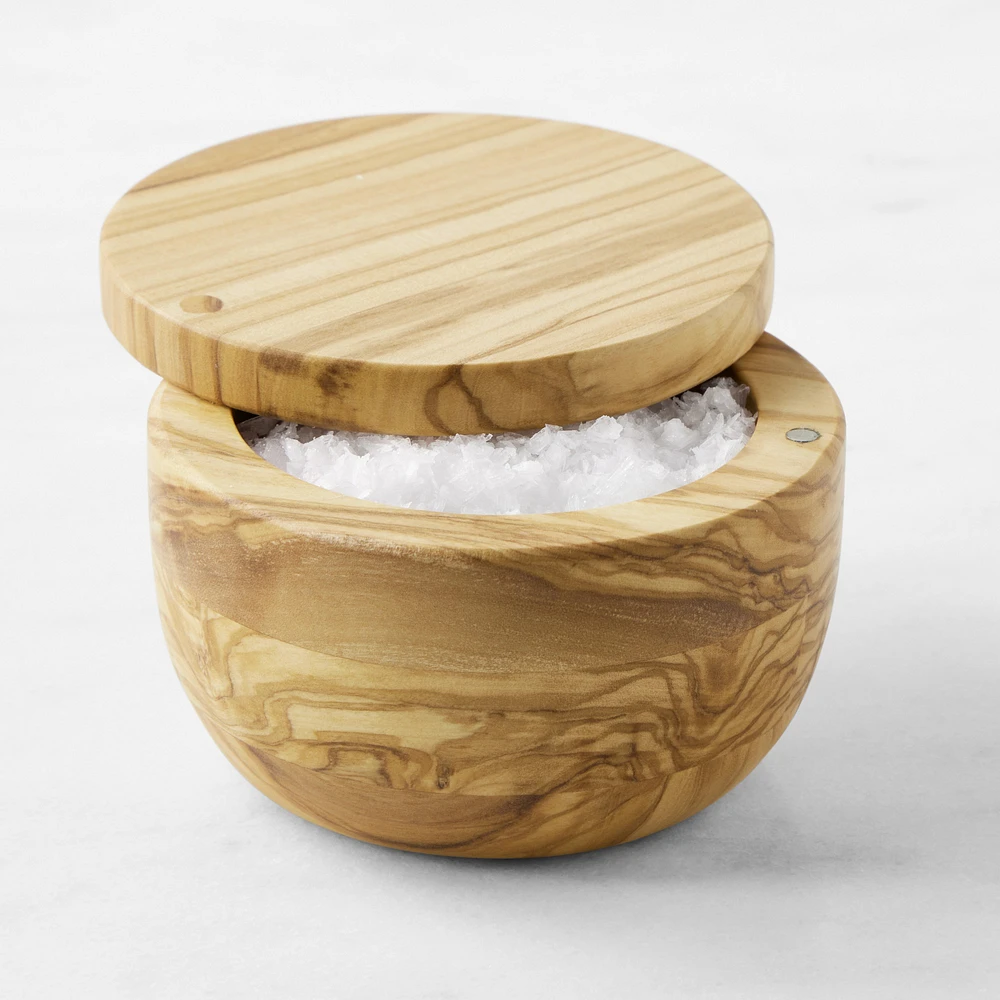 Williams Sonoma Olivewood Salt Cellar