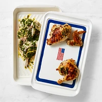 Williams Sonoma American Flag Grill Marinade & Prep Tray Set