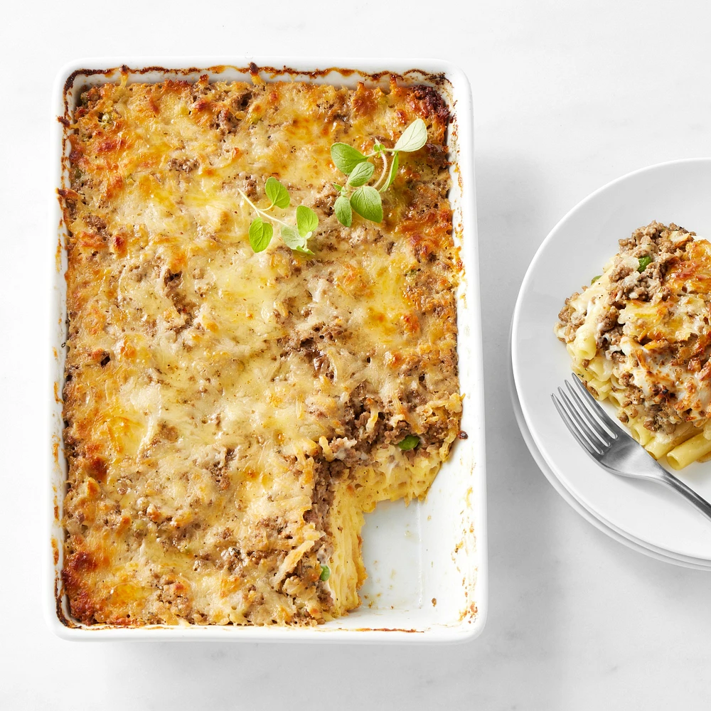 Mediterranean Ground Beef Pastitsio, Serves 8