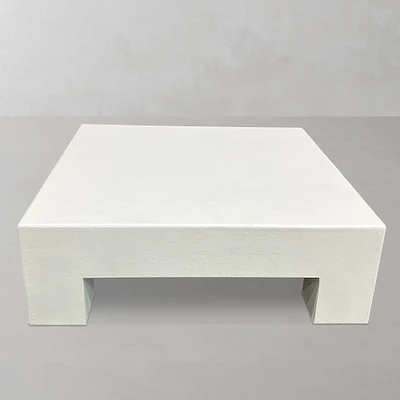 OPEN BOX: Matte White Square Coffee Table