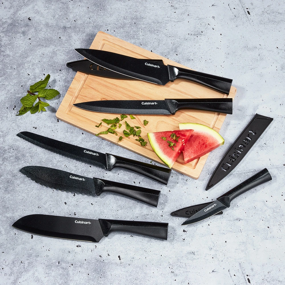 Cuisinart Black Metallic Knives, Set of 12