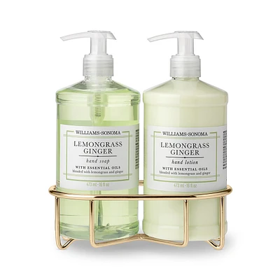 Williams Sonoma Lemongrass Ginger Hand Soap & Lotion 3-Piece Set