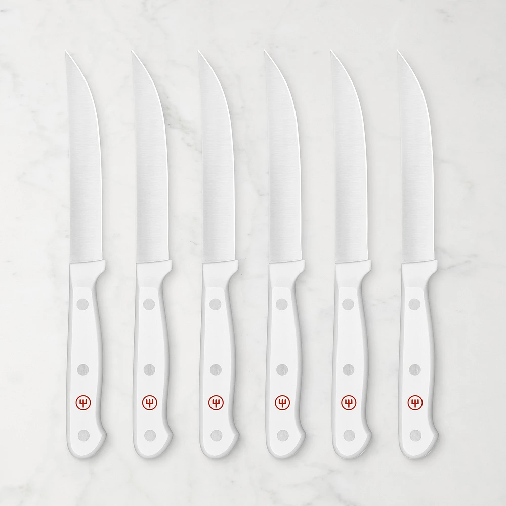 Wüsthof Gourmet White Steak Knives, Set of 6