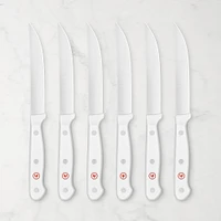 Wüsthof Gourmet White Steak Knives, Set of 6