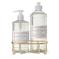 Williams Sonoma Sunny Orange Citrus Hand Soap & Dish 3-Piece Kitchen Set