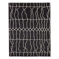 Moroccan Wave Hand Knotted Rug