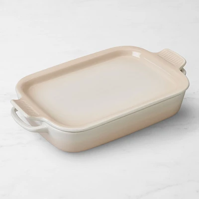 Le Creuset Stoneware Rectangular Baker with Platter Lid