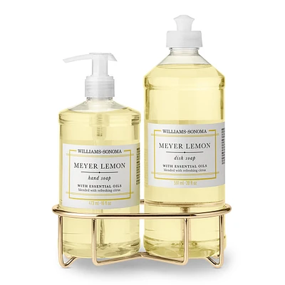 Williams Sonoma Meyer Lemon Hand Soap & Dish 3-Piece Kitchen Set