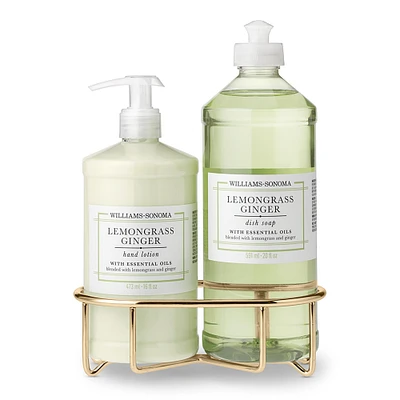 Williams Sonoma Lemongrass Ginger Lotion & Dish Soap 3-Piece Kitchen Set