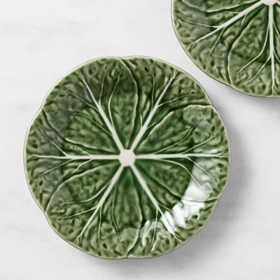 Bordallo Pinheiro Cabbage Salad Plates, Set of 4