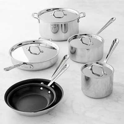 All-Clad d3® Tri-Ply Stainless-Steel Nonstick 10-Piece Cookware Set