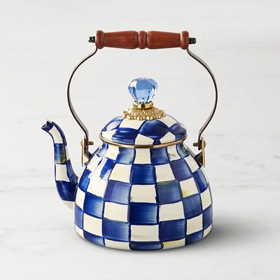 MacKenzie-Childs Royal Check Tea Kettle