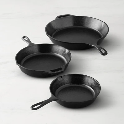 Lodge Seasoned Cast Iron Skillets, Set of 3