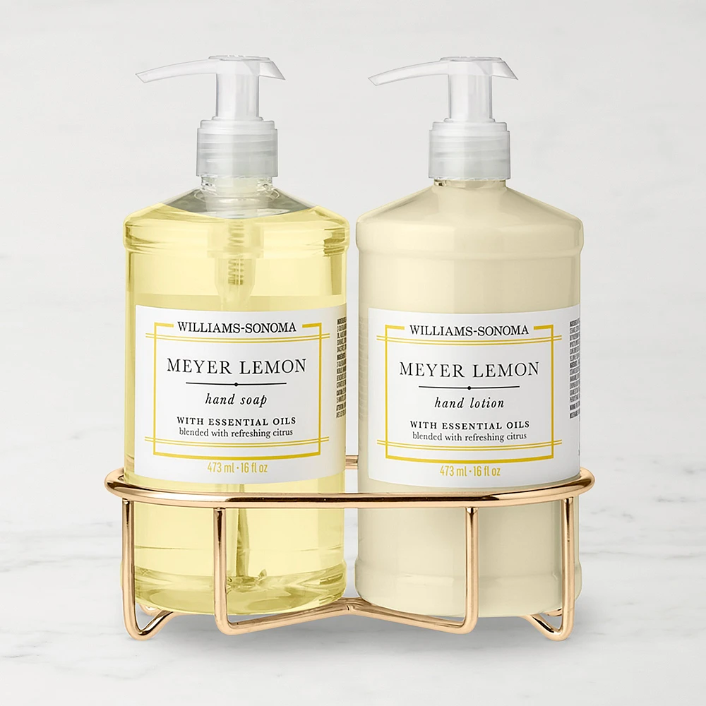 Williams Sonoma Meyer Lemon Hand Soap & Lotion 3-Piece Set