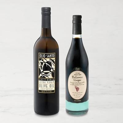 Olio Santo Extra Virgin Olive Oil & VSOP 25-Year Barrel-Aged Balsamic Vinegar Set