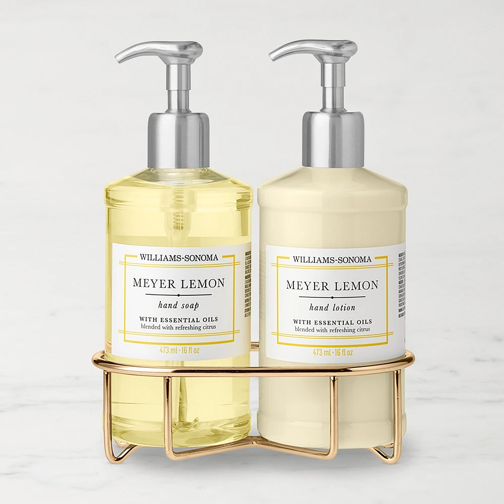 Williams Sonoma Meyer Lemon Hand Soap & Lotion 3-Piece Set