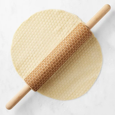 Williams Sonoma Honeycomb Embossed Rolling Pin