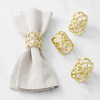 Trellis Napkin Rings, Set of 4