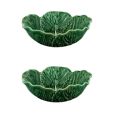 Bordallo Pinheiro Cabbage Salad Bowls