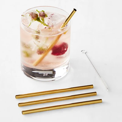 W & P Metal Straws, Set of 4