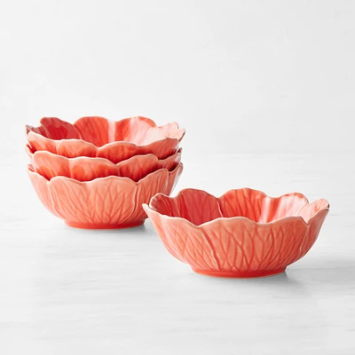 Bordallo Pinheiro Flora Cereal Bowls, Set of 4