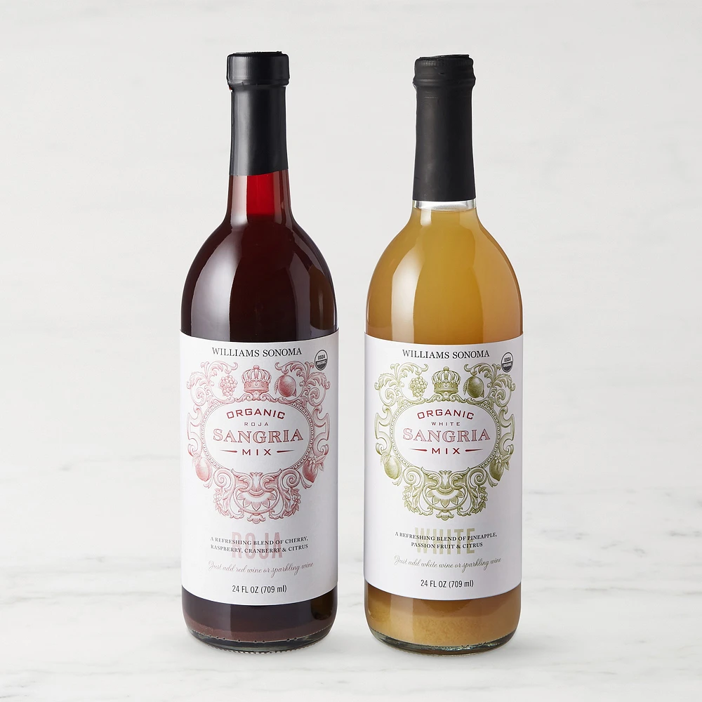 Williams Sonoma Organic Red and White Sangria Mix Set