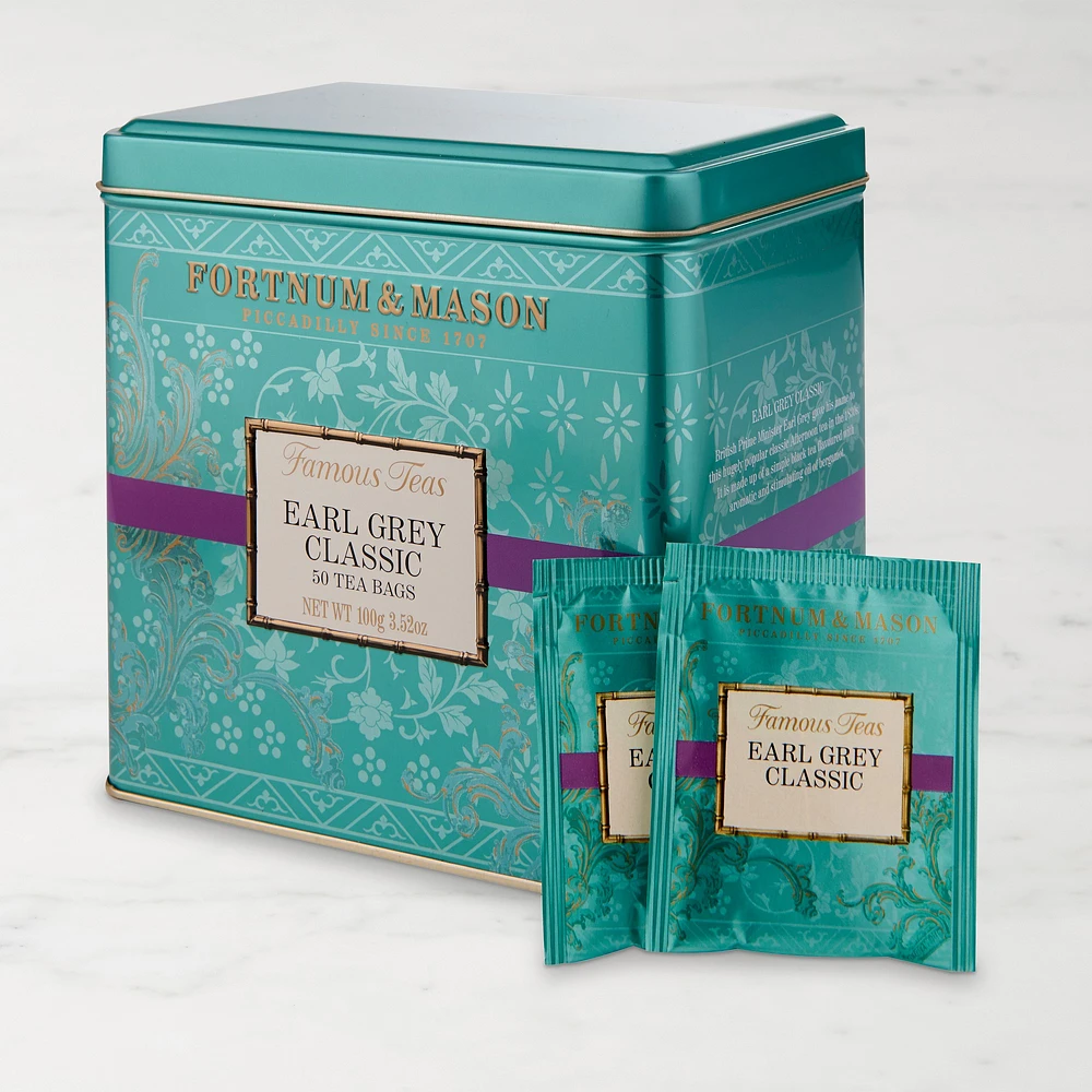 Fortnum & Mason Earl Grey Tea Bags, Set of 50