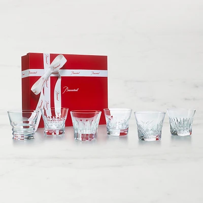 Everyday Baccarat Mixed Double Old-Fashioned Glasses, Set of 6