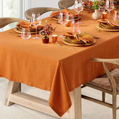 Italian Washed Linen Tablecloth