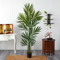 Faux Kentia Palm Silk Tree, 7'