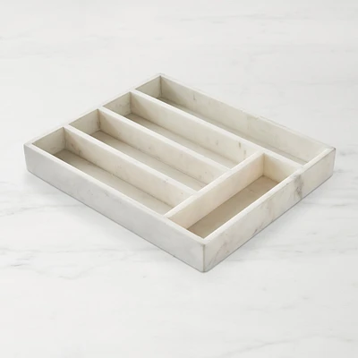 Williams Sonoma Marble Silverware Tray Organizer