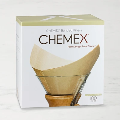 Chemex® Unbleached Prefolded Square Coffee Filters