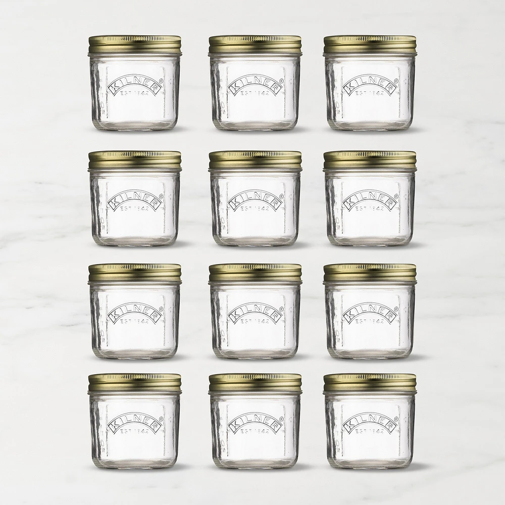 Kilner Wide Mouth Canning Jar, 7oz, Set of 12