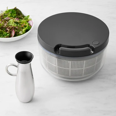 Williams Sonoma Salad Spinner and Stainless-Steel Dressing Dispenser