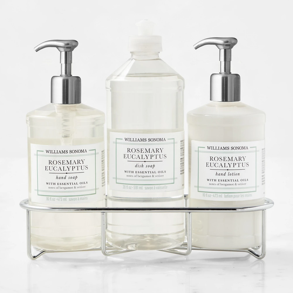 Williams Sonoma Rosemary Eucalyptus Hand Soap & Lotion 4-Piece Kitchen Set